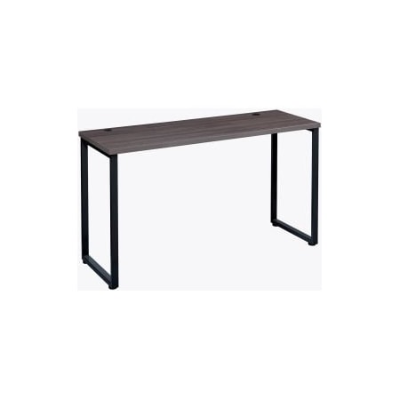 Hirsh Industries Interion Open Plan Standing Height Desk  48W x 24D x 40H  Charcoal Top with Black Legs 695595